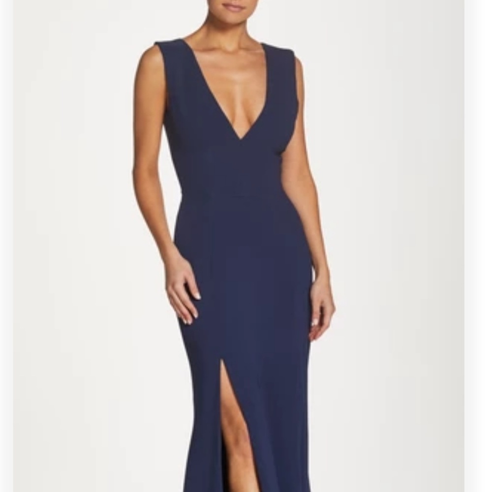 Dress The Population Navy Dress